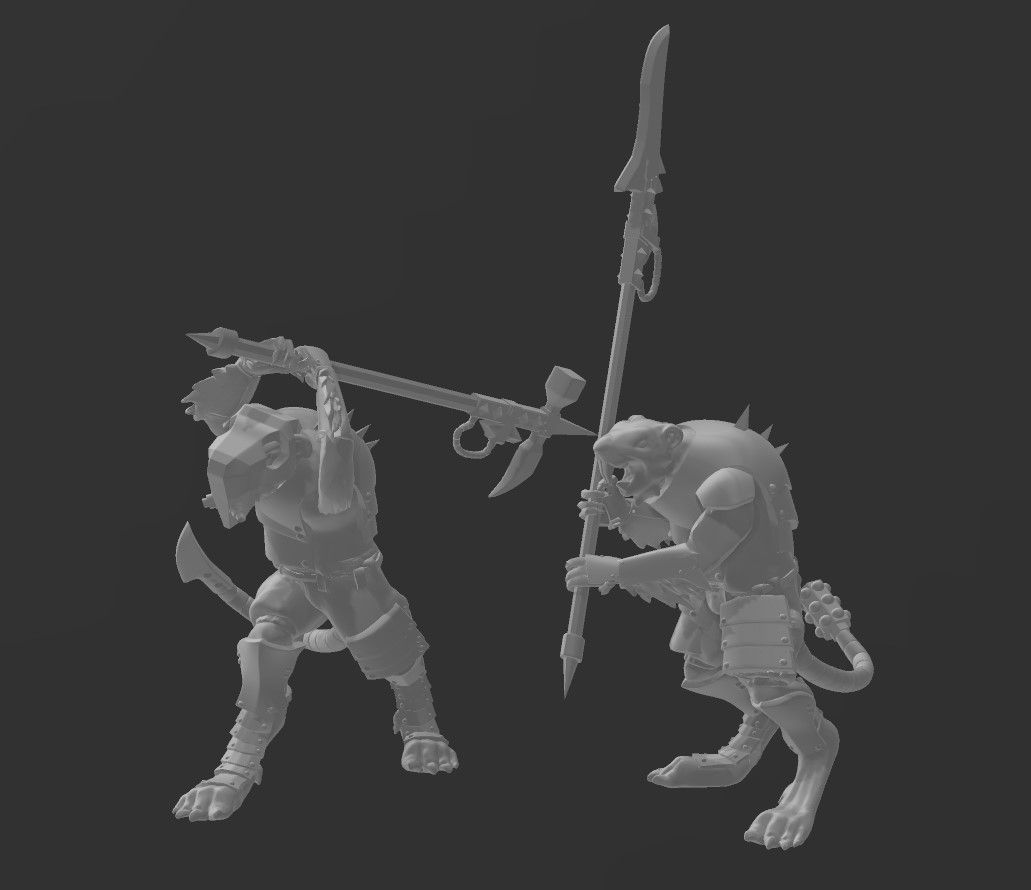 X1 Vermin Of Shock Absorber Porte-étandard Metal Warhammer Fb