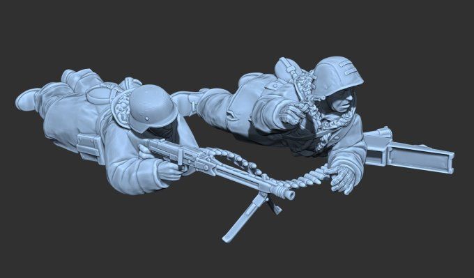 MG 42 Servants SS Défense de Budapest