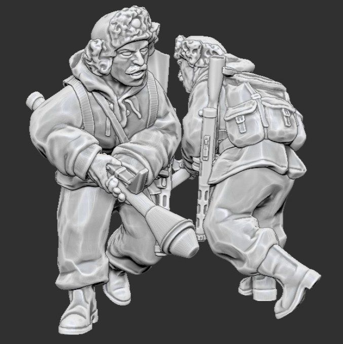 Porteur de Panzerfaust finlandais Tenue Hiver