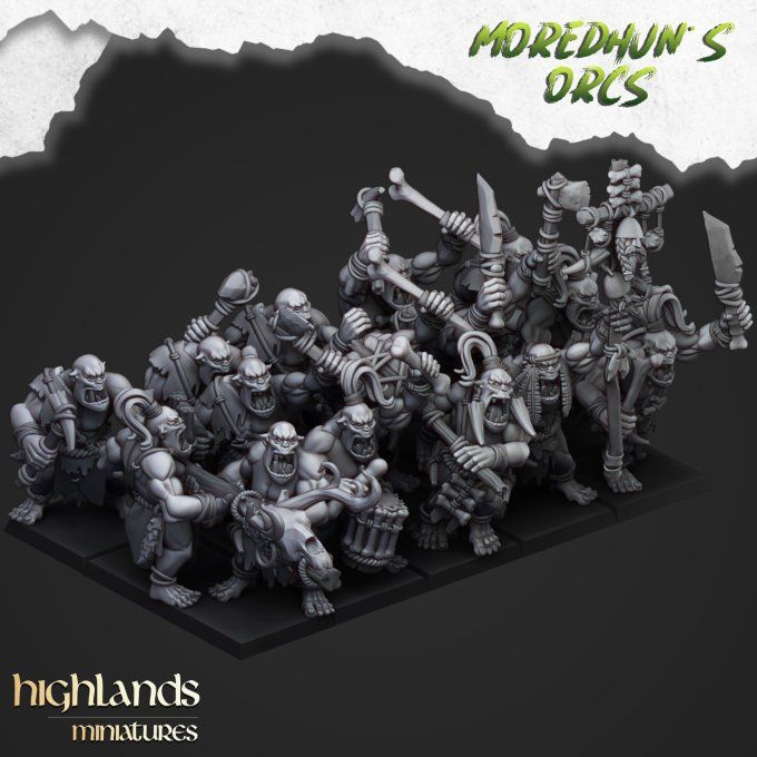 Cave Orcs with hand Weapons