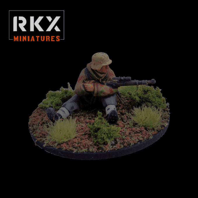 Volksgrenadier Sniper allemand en tenue Hiver 44