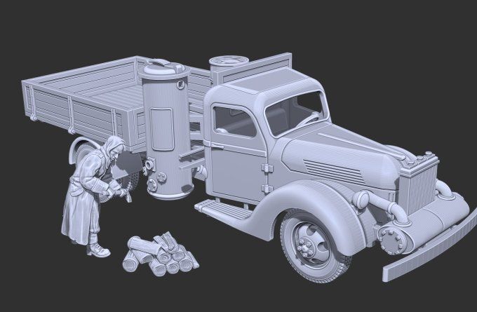 Ford V3000S Gazogène