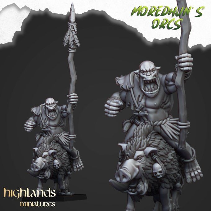 Mounted Cave orcs