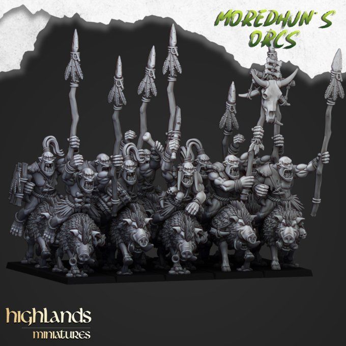 Mounted Cave orcs