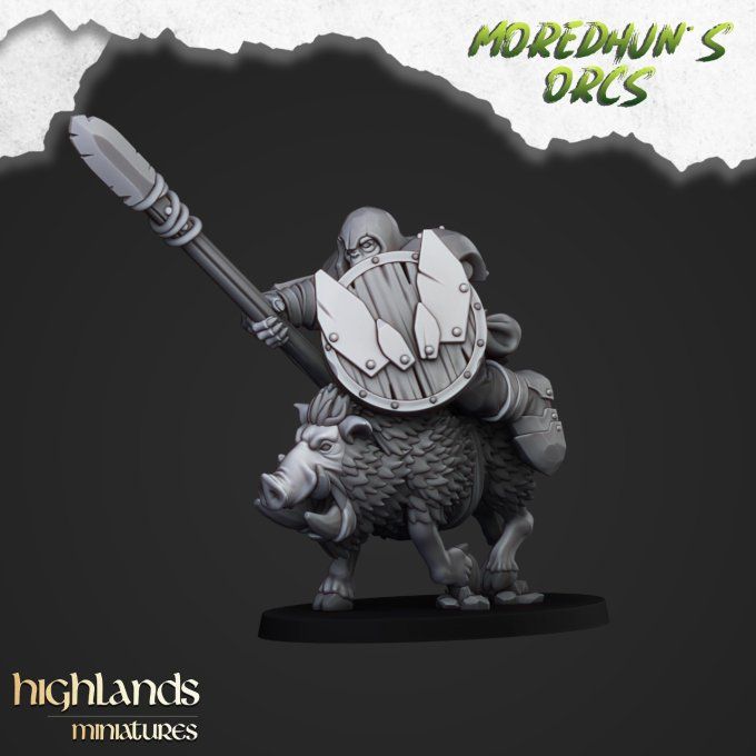 Mounted orcs with spears