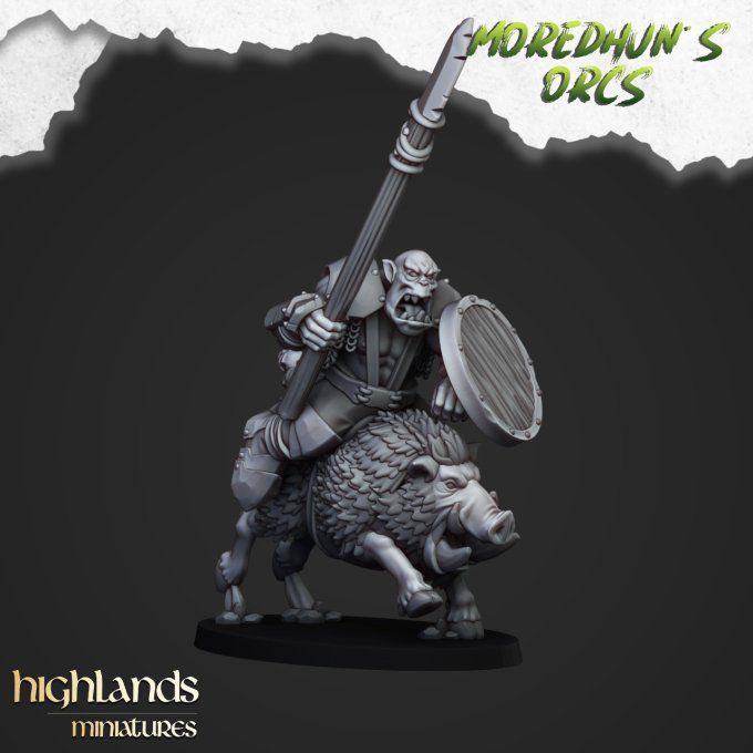 Mounted orcs with spears