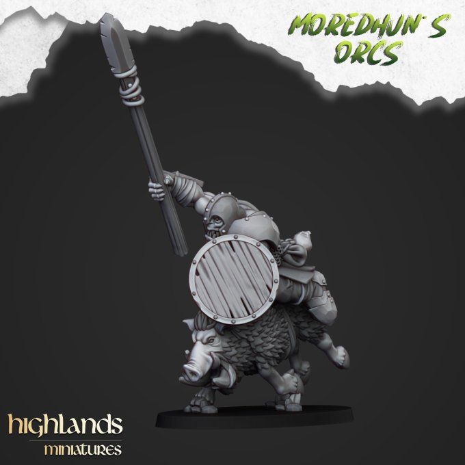 Mounted orcs with spears