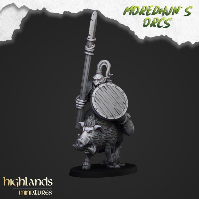 Mounted orcs with spears