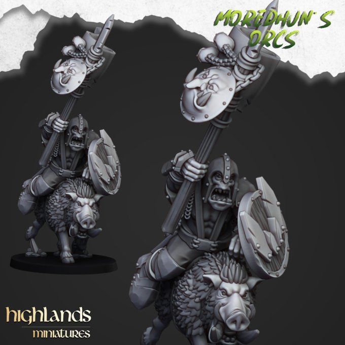 Mounted orcs with spears
