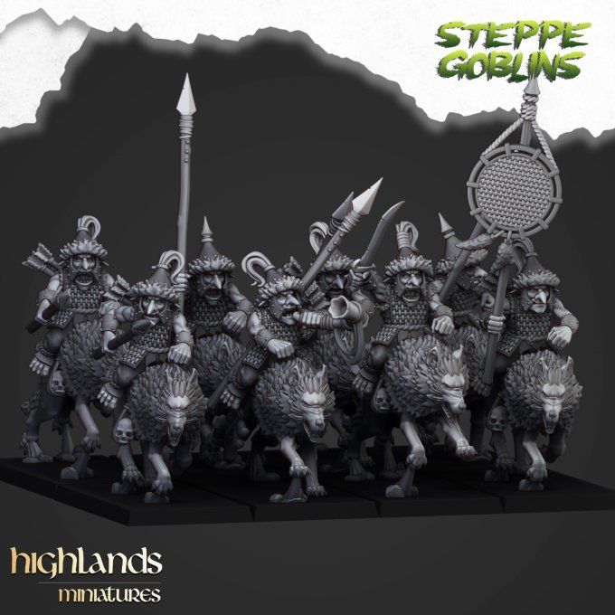 Mounted steppe Goblins with Spears