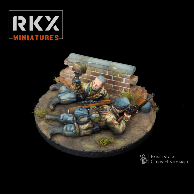 Fallschirmjäger Equipe sniper avec G43