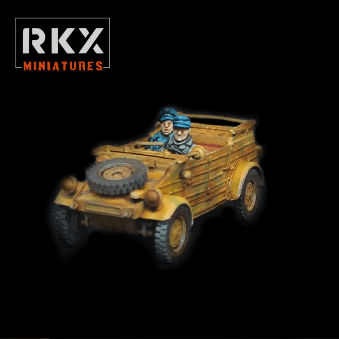 Kubelwagen avec equipage de la Fallschirmjäger