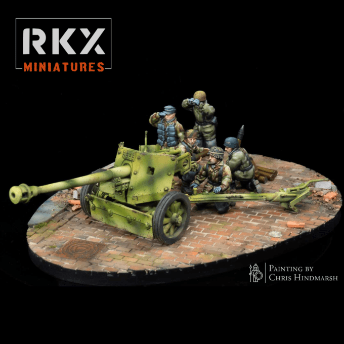 Canon PAK 40 de 7.5cm Servants Fallschirmjäger