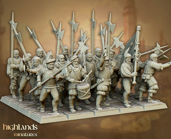 Sunland Imperial troops with Halberds