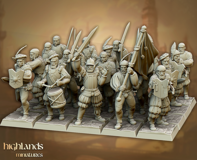 Sunland Imperial troops with swords