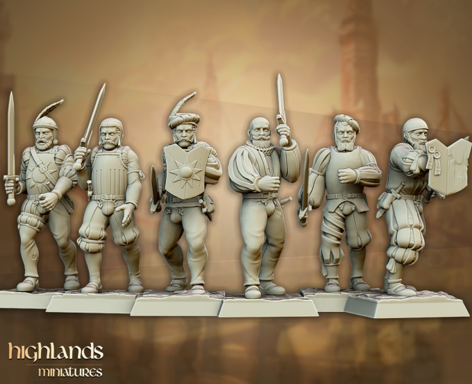 Sunland Imperial troops with swords
